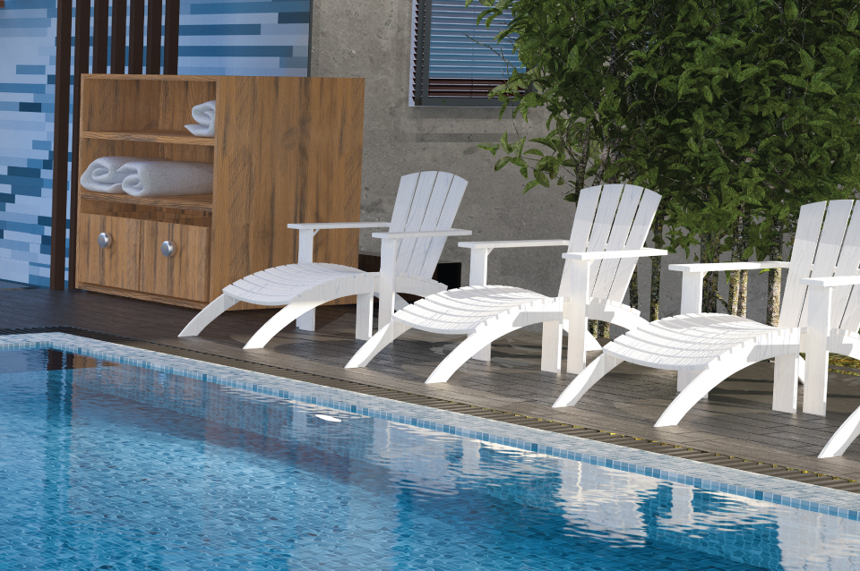 Outdoor Furniture Applications created with HDPE Plastics